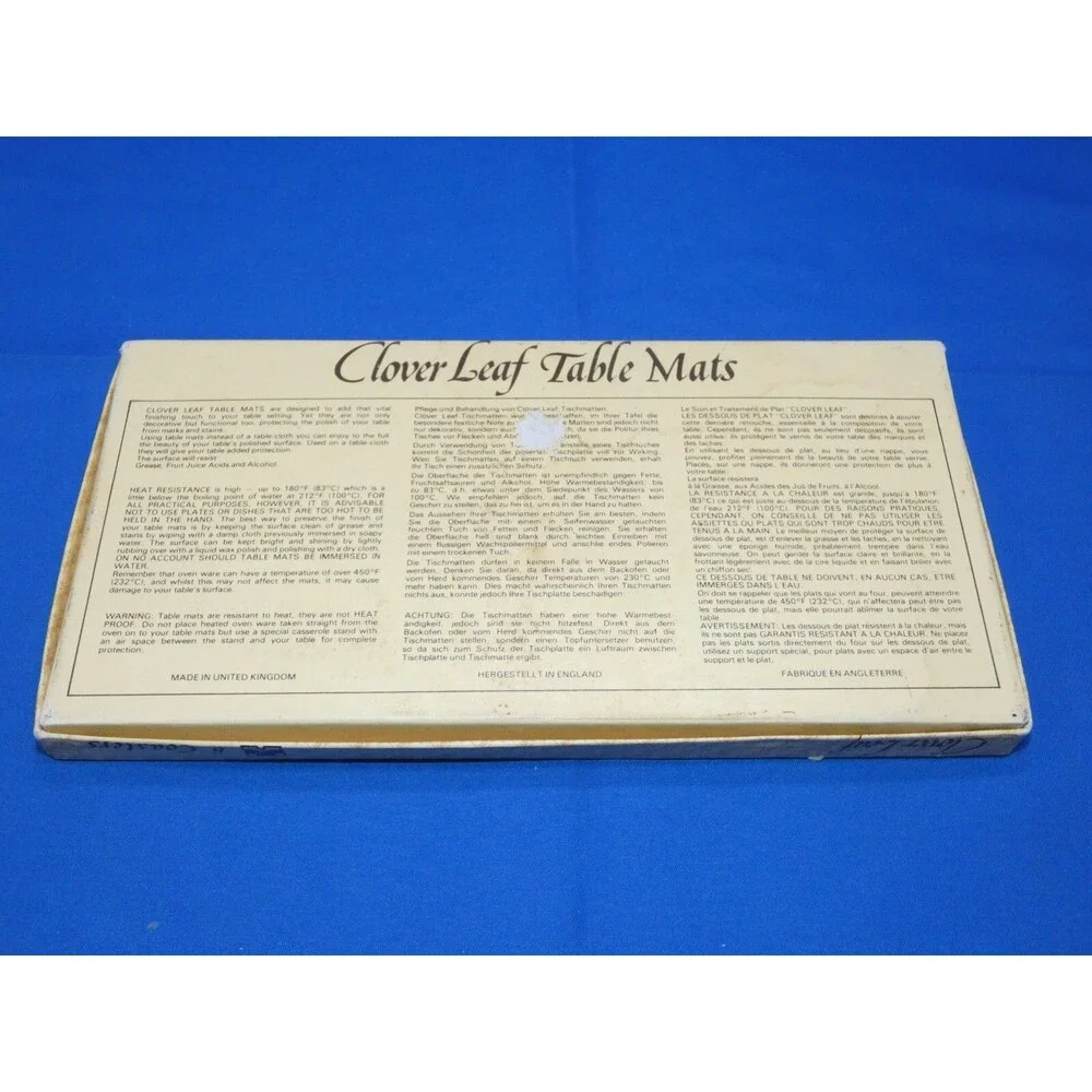 Clover Leaf Table Mats Scenes London Today Cork Back Placemats Coasters Set of 6
